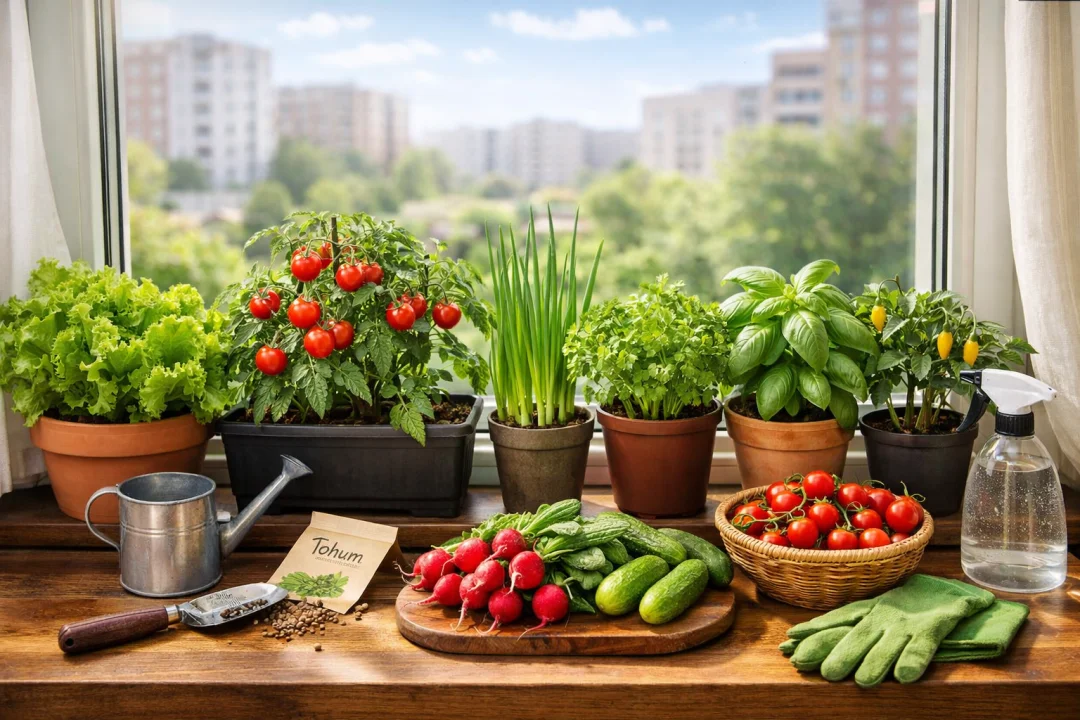 Evde Kendi Sebzeni Yetiştirmenin Yolu: Mutfak Penceresinde Tarım Rehberi