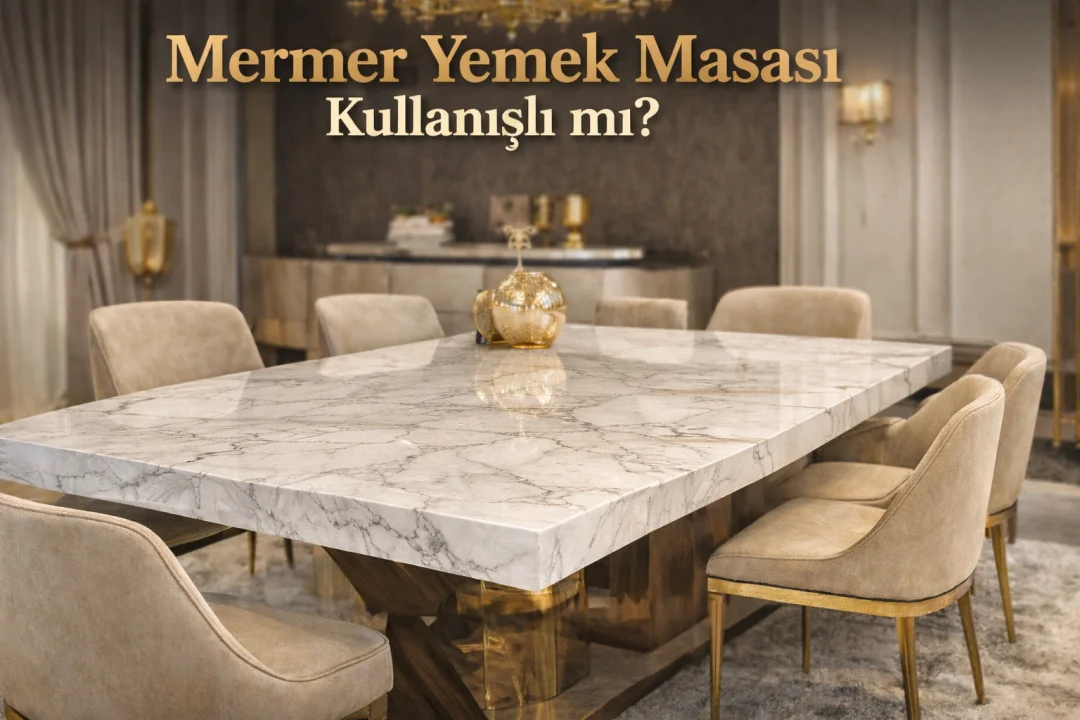 Mermer Yemek Masası Kullanışlı mı? Avantajları ve Dezavantajları